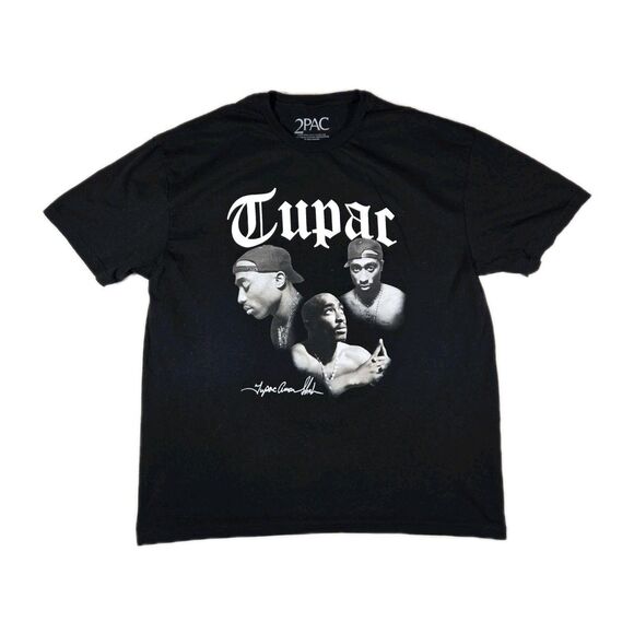 2Pac Other - Mens 2Pac Tupac Shakur Graphic T Shirt Black XL Hip Hop Rap Tee